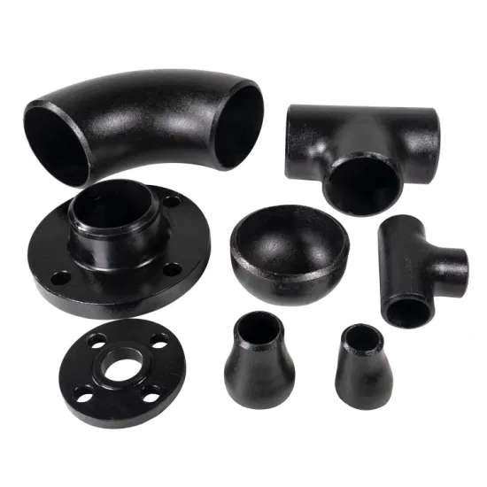 ANSI B16.9/ASTM A234 Wp11 Lr Curvatura da 45/60/90/180 gradi Nero Carbonio Raccordo per tubi in acciaio inossidabile Saldatura di testa Raggio lungo Senza giunture Ss Flangia a T Riduzione del gomito